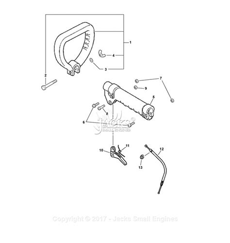 echo gt  sn   parts diagram  handles throttle cable