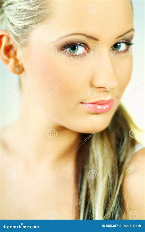 lady  portrait stock image image  girl blond attractive