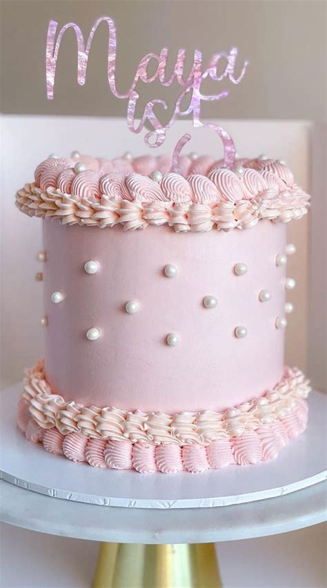 cute buttercream cake ideas   occasion pink buttercream cake