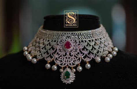 gold plated designer silver jewellery  shaburis indian jewellery
