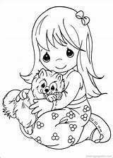 Precious Moments Coloring Animals Pages Getdrawings sketch template