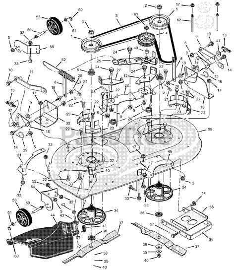 murray  murray  lawn tractor  mower housing parts lookup  diagrams partstree