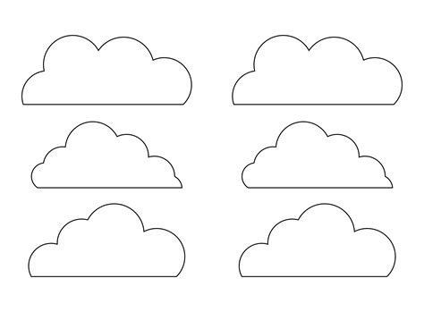 cloud template printable
