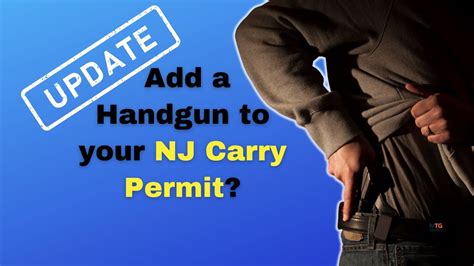 add  handgun   nj carry permit update youtube