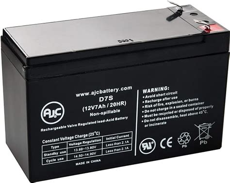 Rhino Sla7 12 T25 12v 7ah Sealed Lead Acid Battery This