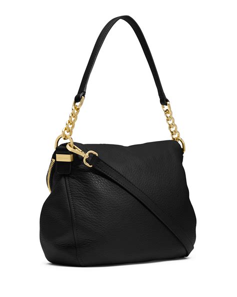 michael michael kors bedford medium tassel convertible shoulder bag black