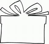 Coloring Gift Christmas Box Present Pages Popular sketch template