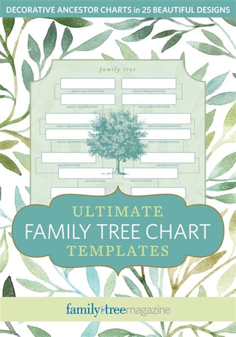 ultimate family tree chart templates  family tree magazine