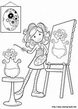 Coloring Girls Pages Groovy Paint Colorir Girl Para Pintar Book Painting Microsoft Colouring Colour Desenhos Desenho Colorear Drawing Kids Color sketch template