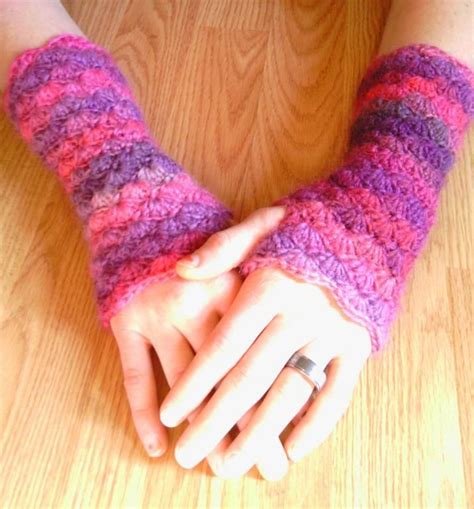 purple  ful gloves crochet gloves pattern gloves pattern crochet