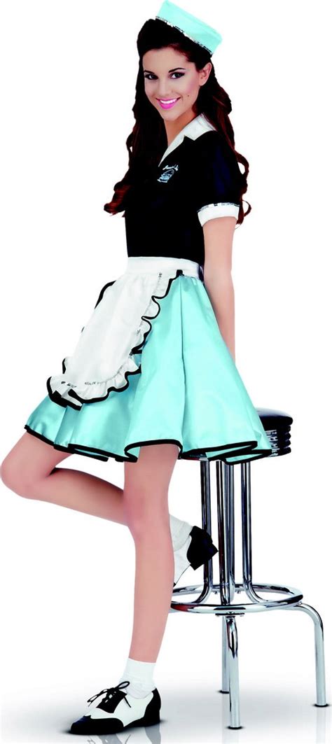 1950s Diner Girl Costume For Adults Adults Costumes And