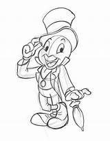 Cricket Jiminy Drawing sketch template