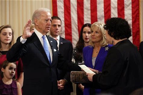 biden takes oath ahead of obama s swearing in news