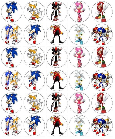 gbp sonic  hedgehog cupcake toppers edible wafer paper buy