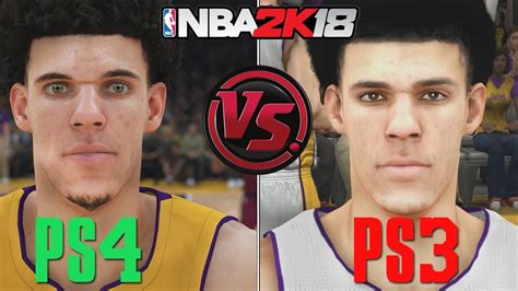 nba 2k18 ps4 vs ps3 graphics face gameplay comparison