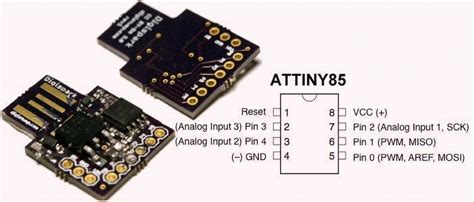 attiny guide pinout features  configuring digispark nerdytechy