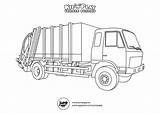 Garbage Vehicles sketch template