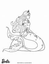 Barbie Coloring Queen Pages Calissa Oceana Mermaid Tale Hellokids Print Color Online sketch template