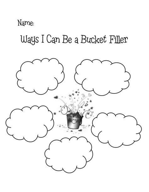 bucket fillers printables bing images elementary school counseling