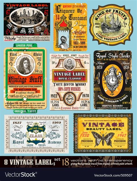 vintage labels    preview  high quality adobe illustrator ai eps   high