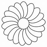 Flower Flowers Coloring Printable Template Pages Outline Templates Daisy Clipart Color Simple Outlines Drawing Clip Kids Cliparts Line Cut Preschool sketch template