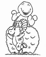 Barney Coloring Pages Printable Bop Baby Library Clipart Popular sketch template