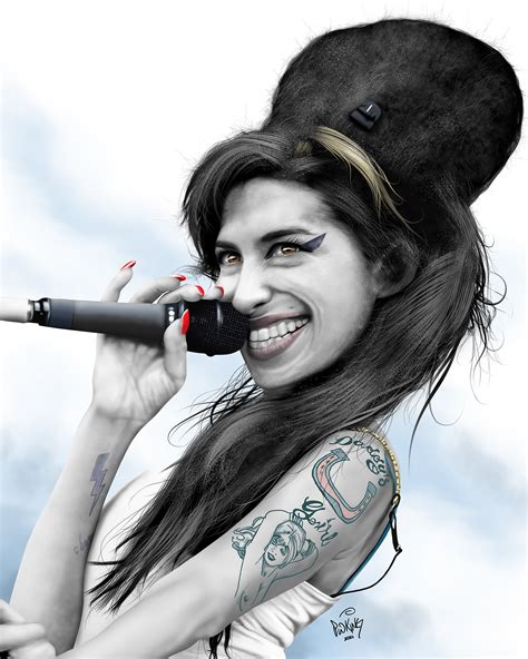 View Wallpaper Amy Winehouse Cartoon Background – All In Here