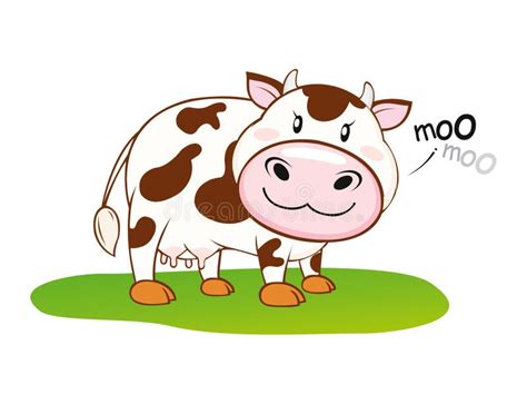 Moo Del Moo De La Vaca Ilustración Del Vector Ilustración De Puntos