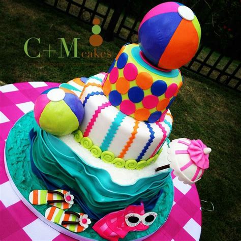 pool party theme cake parties ideas pinterest theme cakes cake and sweet 16 party themes