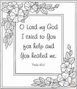 Coloring Pages Bible Psalm 30 Christian Cool Scripture sketch template