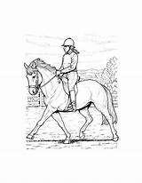 Coloring Jumping Pferd sketch template