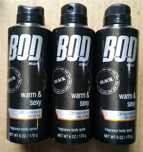 Bod Man Black Body Spray Warm And 2x Fragrance 6 Oz Each For Sale Online