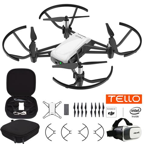 tello quadcopter drone  hd camera  vr powered  dji technology