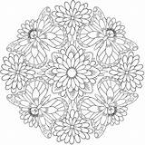 Mandala Coloring Pages Butterfly Flower Creative Designs Color Haven Printable Mandalas Book Dover Rocks Sheets Pattern Printables Colouring Adults Adult sketch template