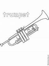 Trumpet Trumpets Enchantedlearning Musical sketch template