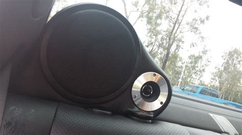 custom speaker pods aftermarket sound system install mbworldorg forums