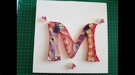 quilling letter  youtube