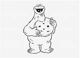 Cookie Coloring Monster Pages Cookies Eating Sesame Street Great Pngkey sketch template