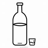 Bottle Water Coloring Vodka Alcohol Drink Alcoholic Glass Icon Drawing Clipart Clipartmag Iconfinder sketch template