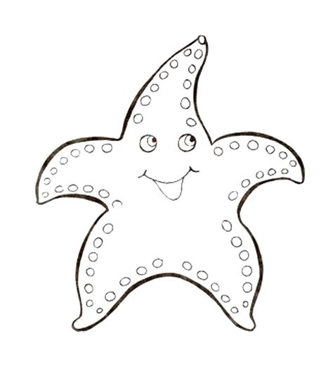 printable starfish coloring page  calendar printable