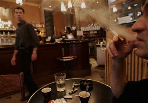 France Consigns Smoky Cafes To History