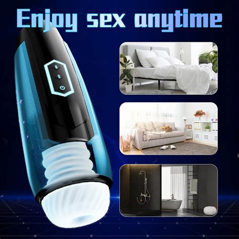 Rechargeable 10 Speed Vibrating Male Masturbator Cup Sex Machine Tight
