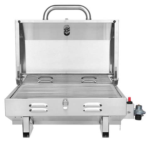 Zokop Tg 5u Square Stainless Steel Bbq Gas Grill Silver