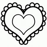 Coloring Pages Hearts Popular Girls sketch template