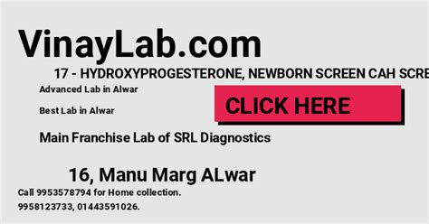 17 hydroxyprogesterone newborn screen cah screen test in alwar