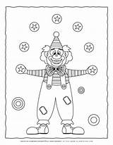 Clown Juggling Planerium Trick sketch template