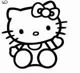 Kitty Hello Drawing Coloring Pages Nerd Line Draw Clipart Color Printable Wallpaper Colouring Painting Simple Kids Step Clipartbest Print Getcolorings sketch template