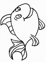 Fish Preschool Pages Coloring Animals Printable Colouring sketch template