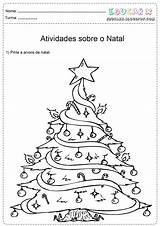Natal Arvores Arvore Papai Noel Esse Educar sketch template