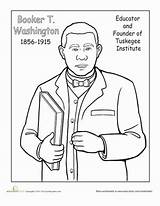 Coloring Pages History Slavery Month American Booker Washington Sadly Part Source sketch template